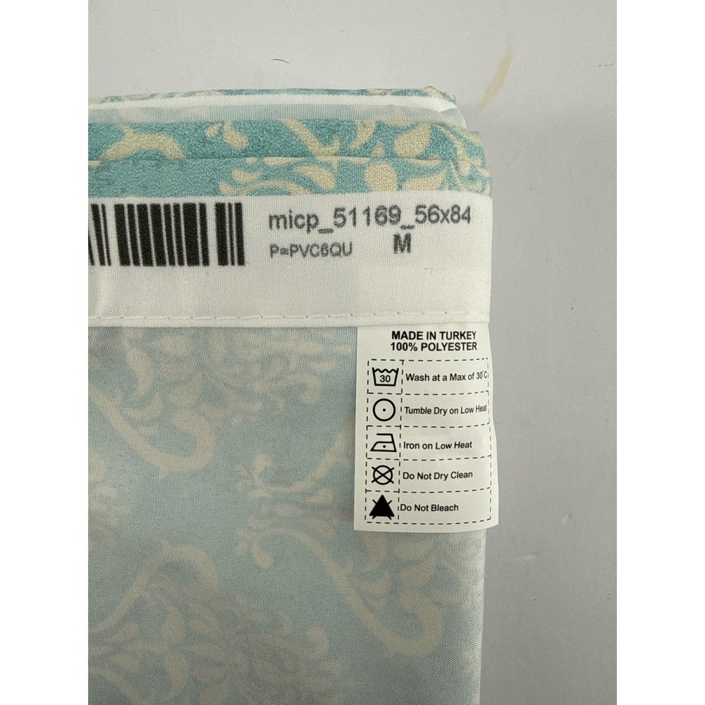 Ambesonne Blue Damask Premium Window Curtains 2 Panel Set Rod Pocket 56x84 - Picture 4 of 6